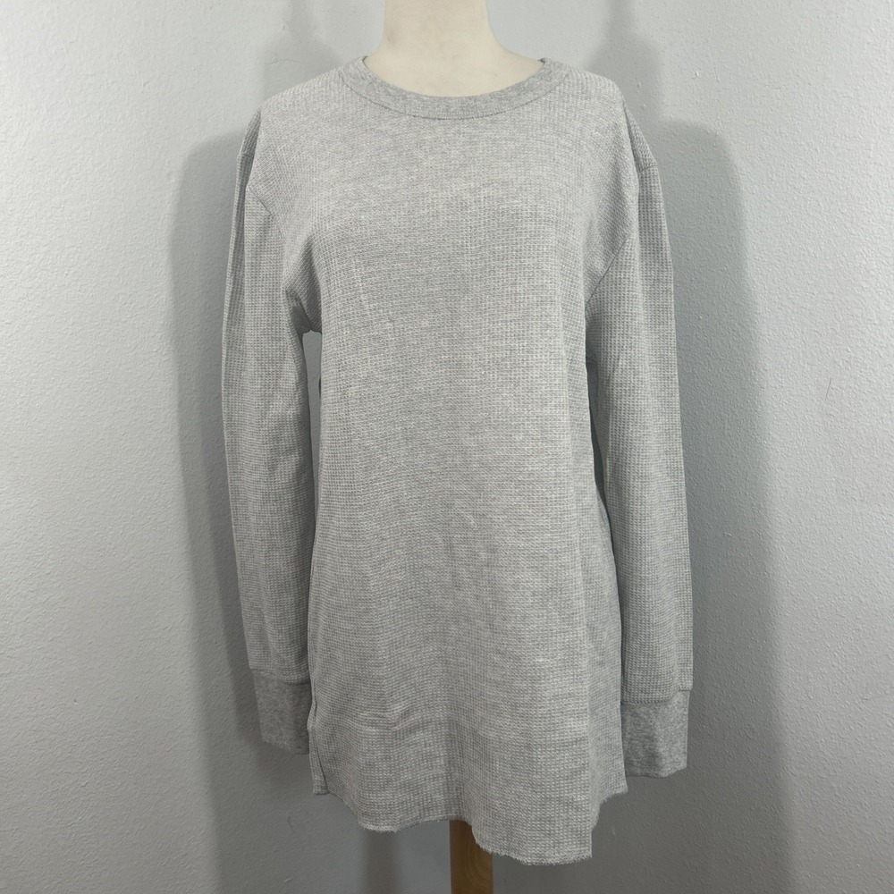 Fruit of the Loom Shirt Mens L Gray‎ Pullover Casual Loungewear Dadcore Normie
